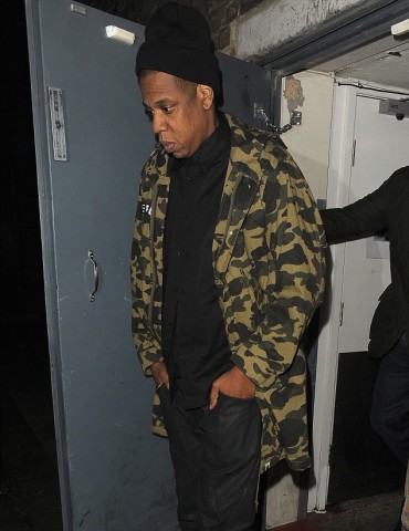 Jay-Z-wearing-BAPE-1st-Camo-M-51-Parka-Jacket-out-in-London